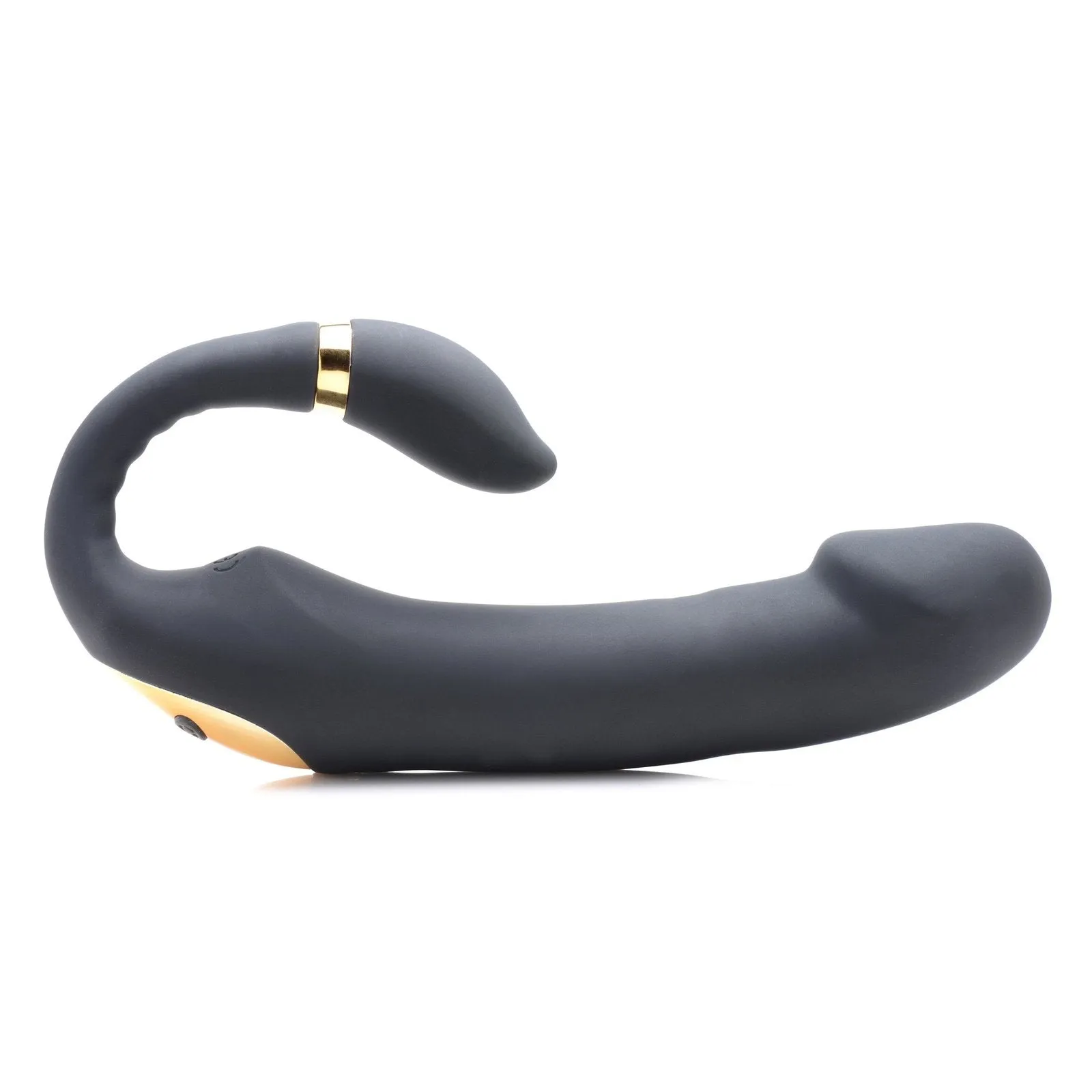 10x Pleasure Pose Come Hither Silicone Vibrator With Poseable Clit Stimulator
