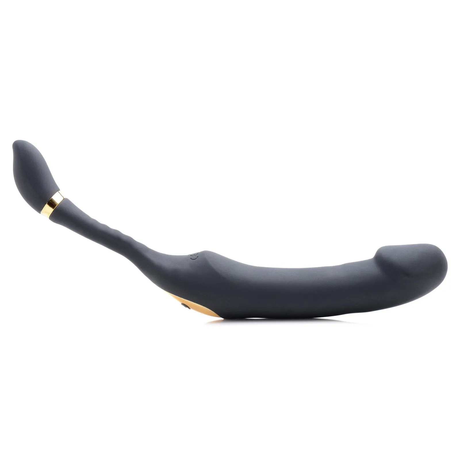 10x Pleasure Pose Come Hither Silicone Vibrator With Poseable Clit Stimulator
