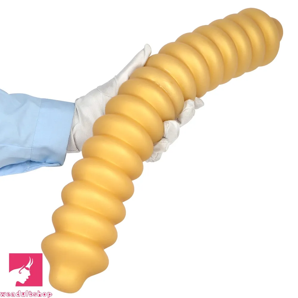 19.68in Silicone Long Large Double Head Threaded Fat Anal Plug Cock Dildo