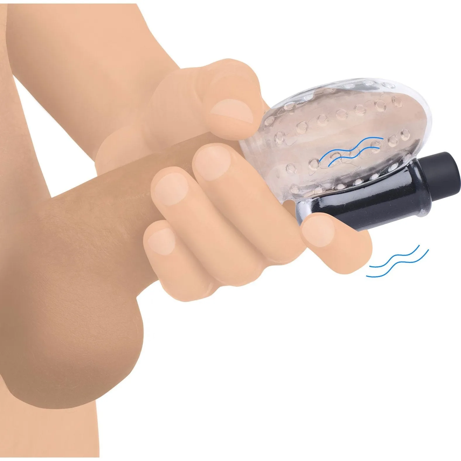 28x Rechargeable Penis Head Teaser With Remote Control