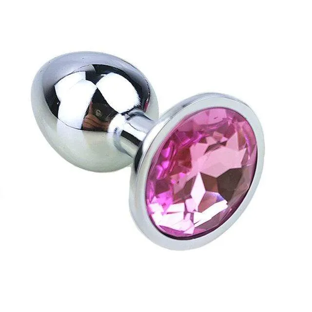 8 Colors Jeweled 3 Metal Plug