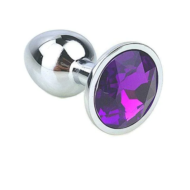 8 Colors Jeweled 3 Metal Plug