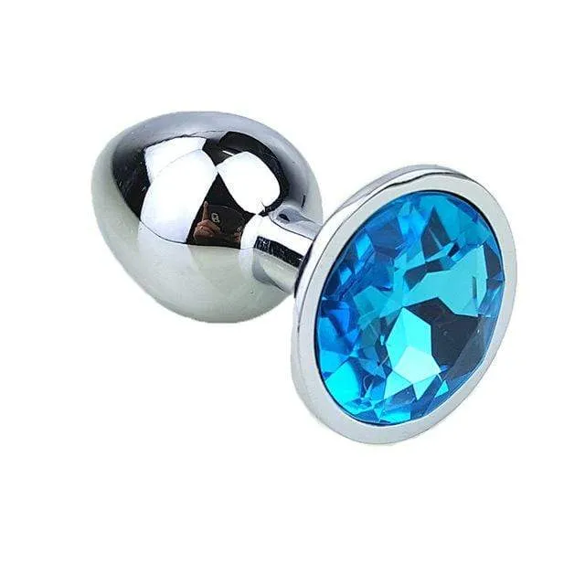 8 Colors Jeweled 3 Metal Plug