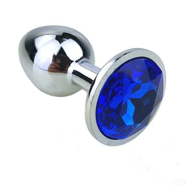 8 Colors Jeweled 3 Metal Plug