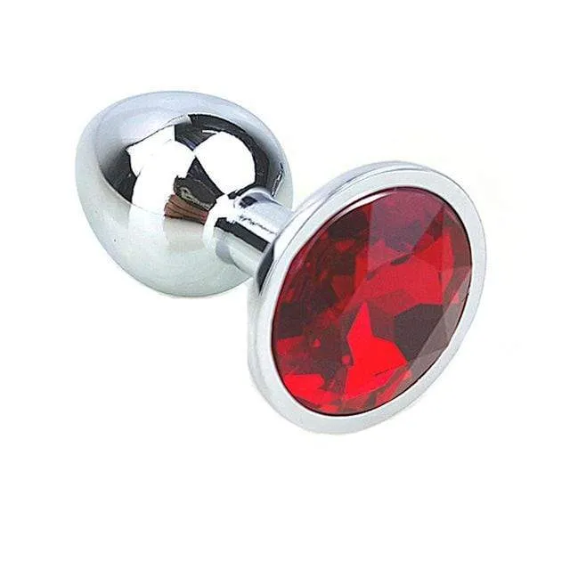 8 Colors Jeweled 3 Metal Plug