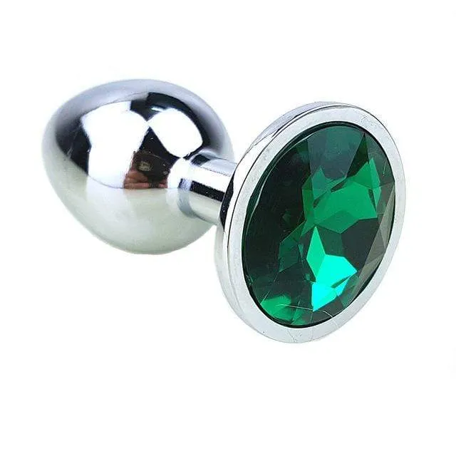 8 Colors Jeweled 3 Metal Plug