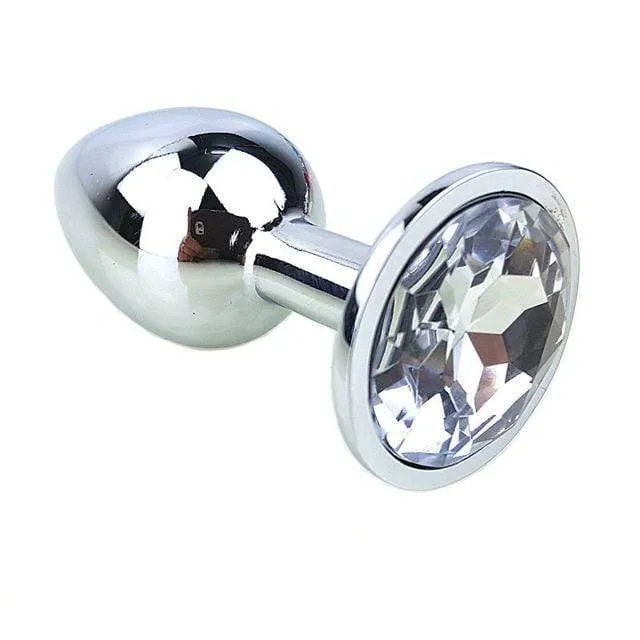 8 Colors Jeweled 3 Metal Plug