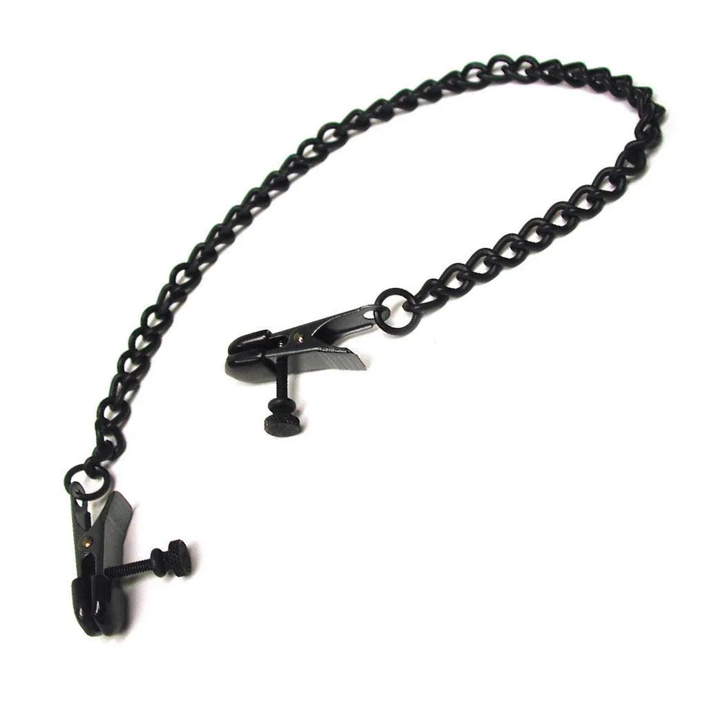 Adj. Nipple Clamps. Clothespin-style. Black