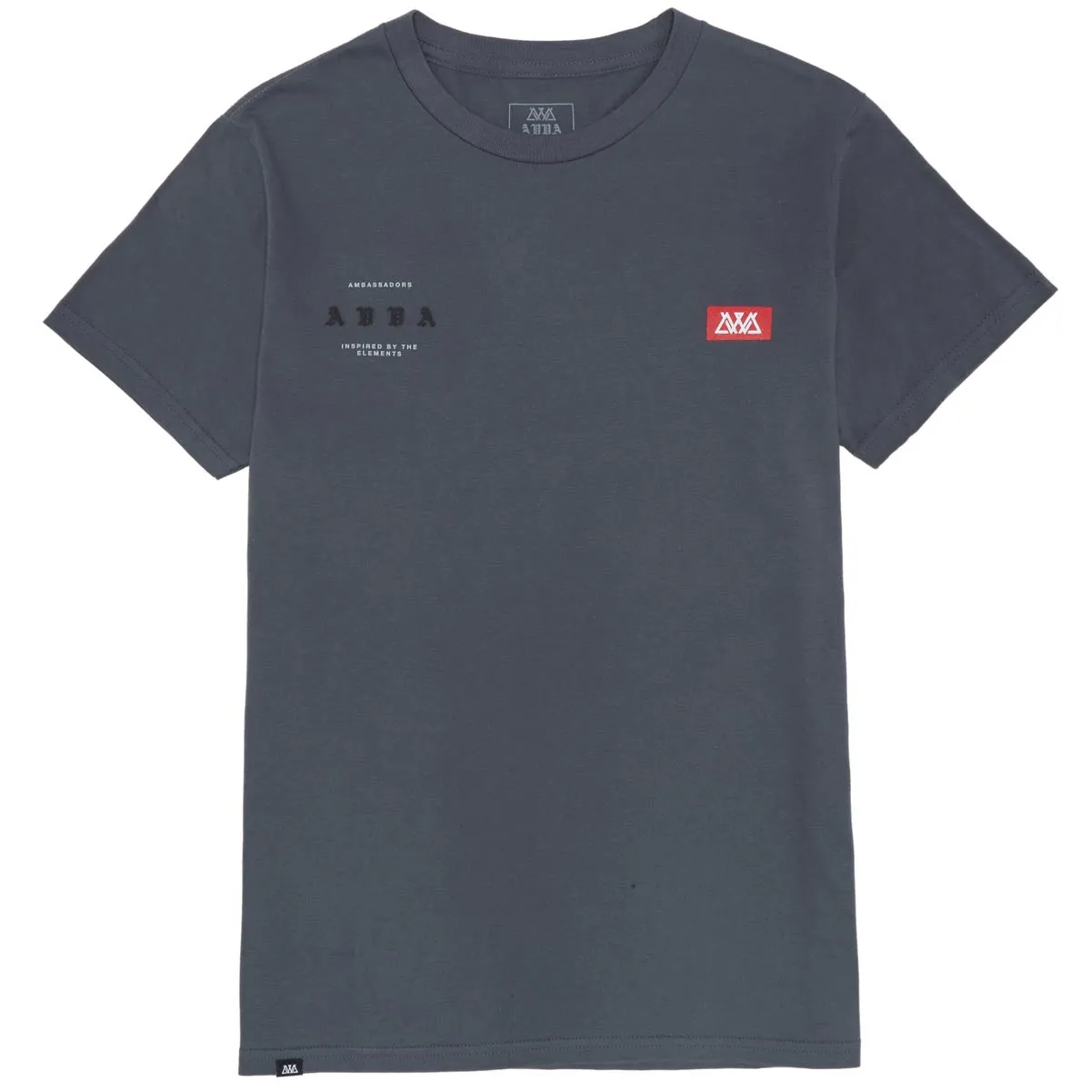 AVVA Offset T-Shirt - Charocal/Red