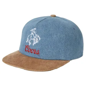 Brixton x Coors Colt Hp Snapback Hat - Washed Denim/Sand
