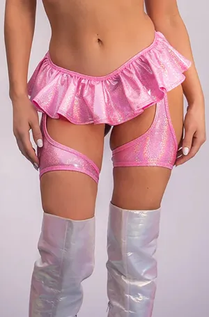 Bubblegum Pink Ruffle Garter Bottom