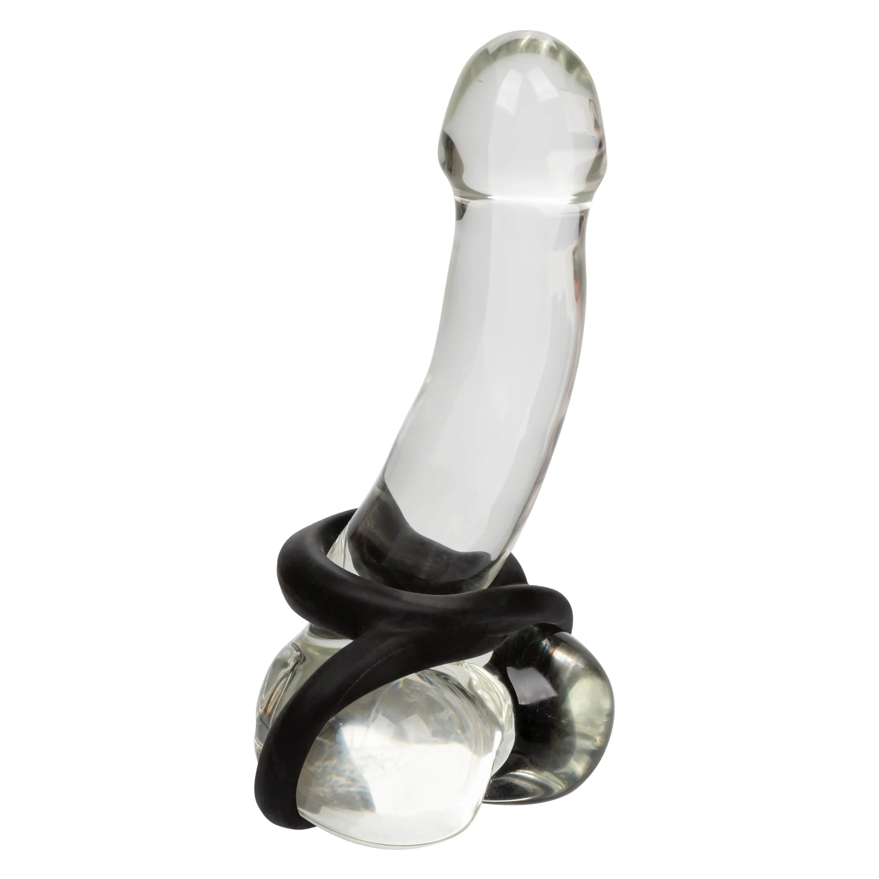 California Exotics - Ultra Soft Crazy 8 Dual Cock Ring (Black)