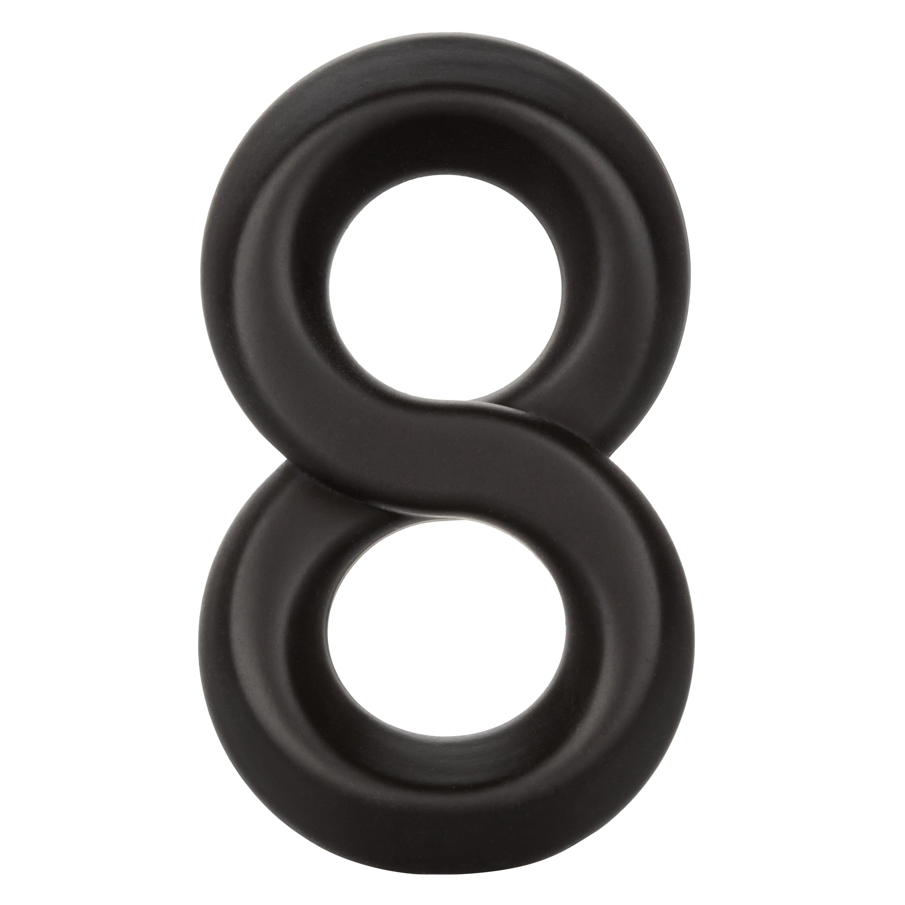 California Exotics - Ultra Soft Crazy 8 Dual Cock Ring (Black)