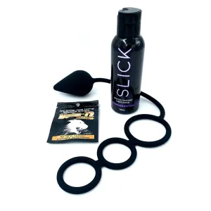 Come Closer slick Kit | tripple Cock Ring | Anal Stimulator Plug | Sex Pill