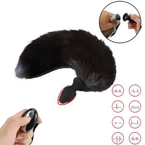 Come Closer Vibrating Fox Tail | 10 Modes | Butt Plug | USB | Remote Control | Unisex