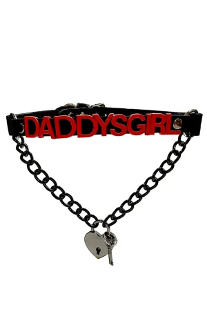 Daddy's Girl Heart Lock Collar