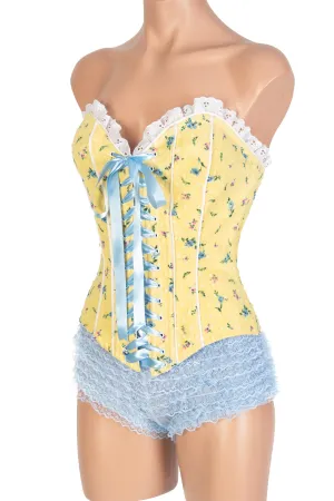 Deluxe Lace-Up Ruffle Corset