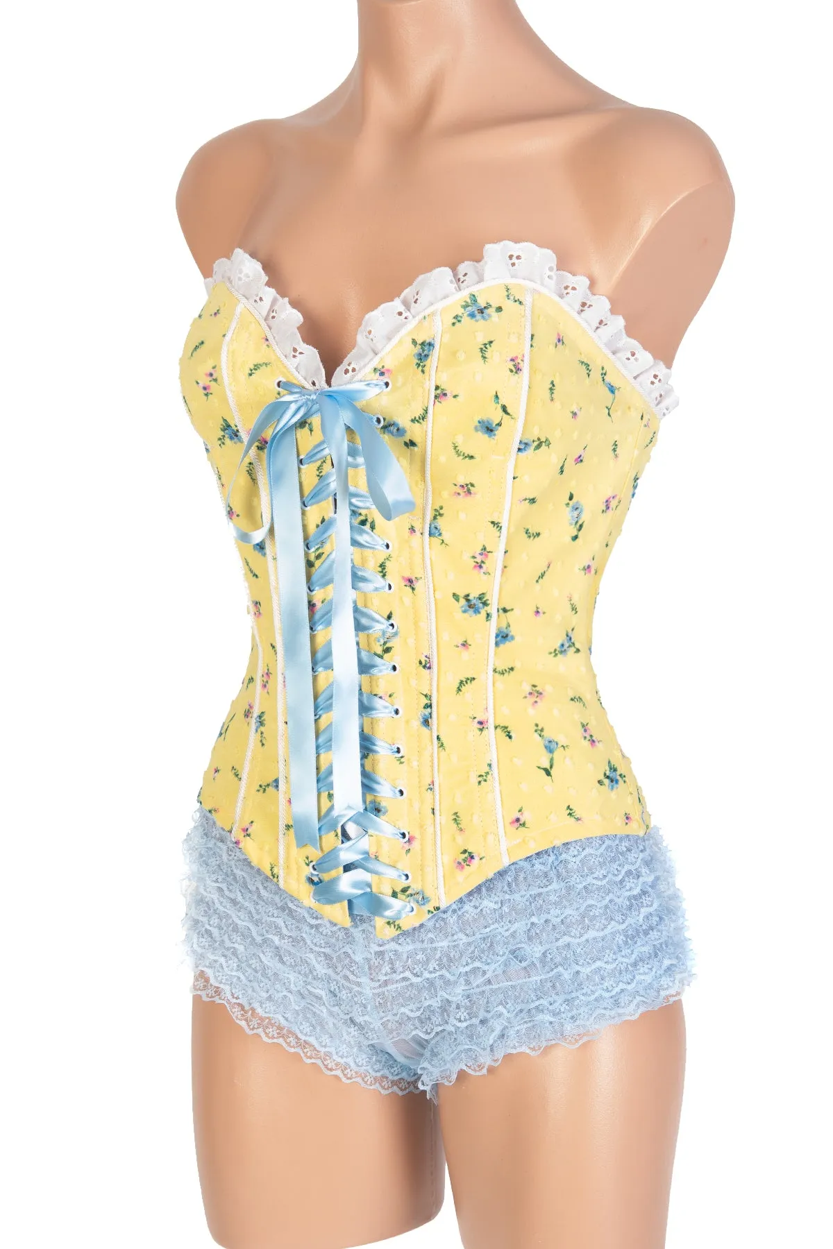 Deluxe Lace-Up Ruffle Corset
