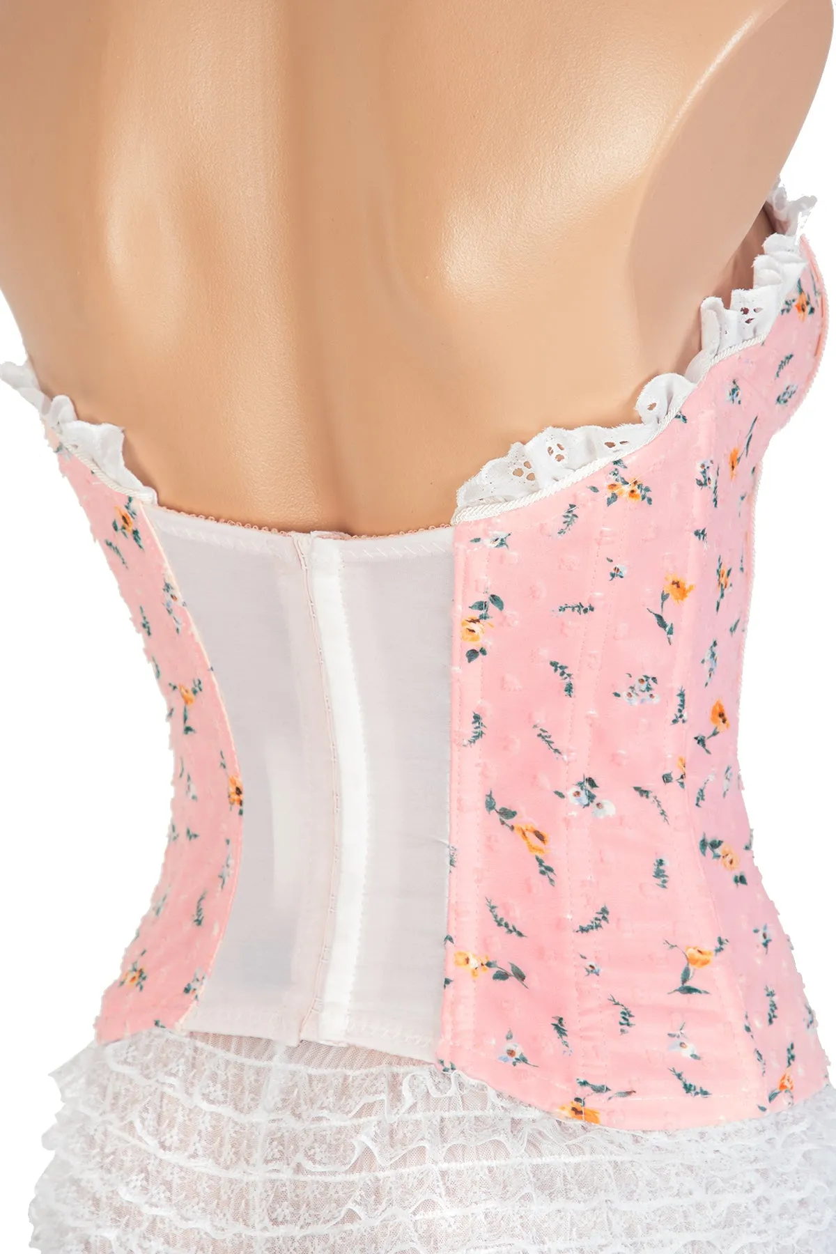 Deluxe Lace-Up Ruffle Corset