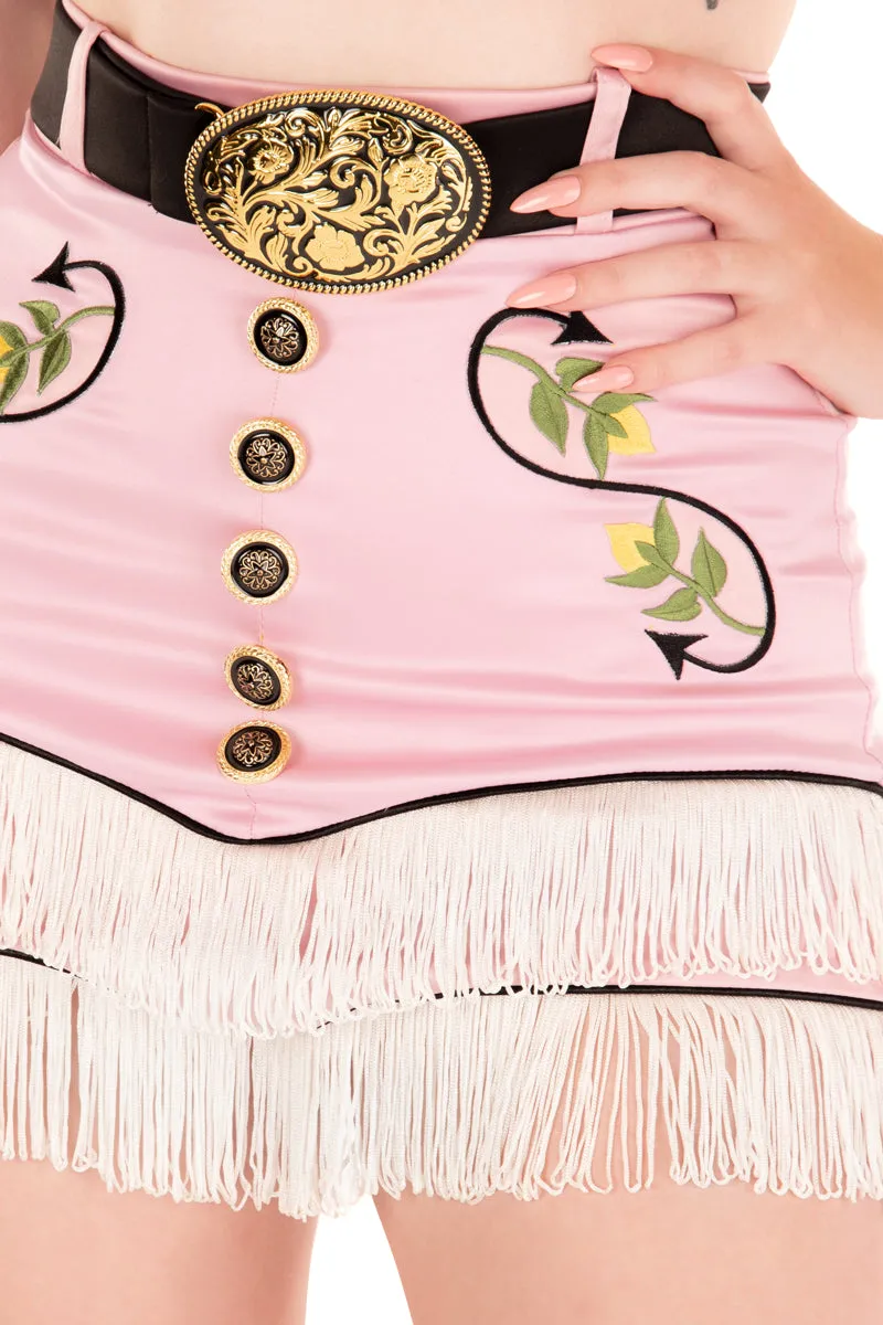Desert Rose Cowgirl Skirt & Belt
