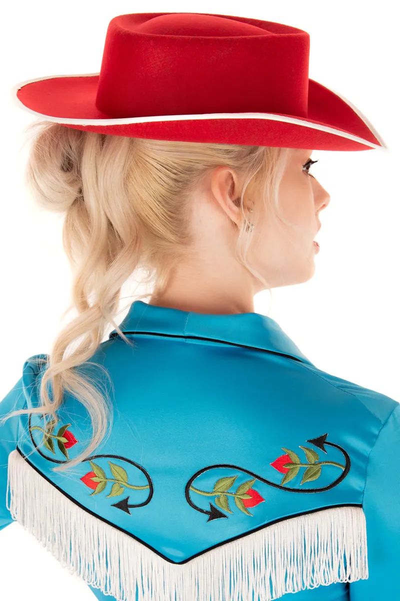Desert Rose Cowgirl Straight Front Dress & Belt