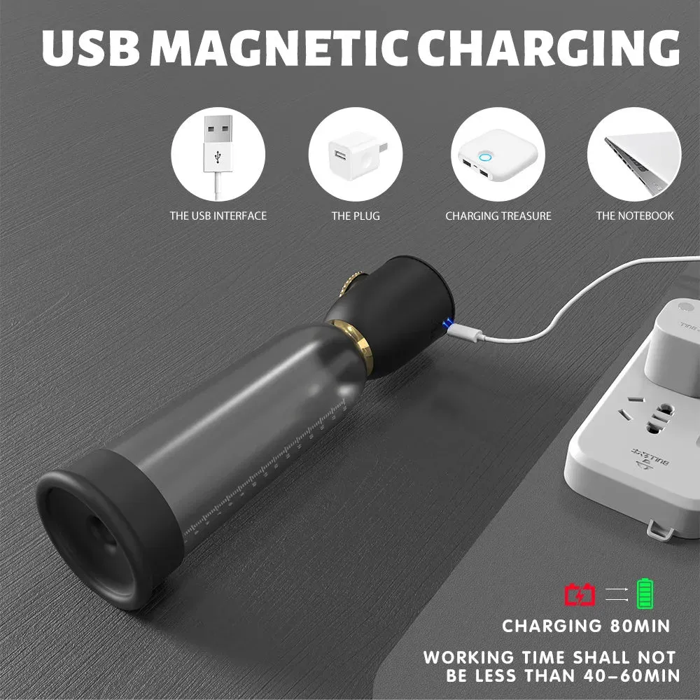 Electric Penis Pump Male Masturbator - Vacuum Sucking Penis Enlarger Sex Toy for Men