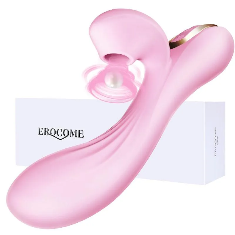 Erocome - Delphinus Vibrating Sucking Rabbit Vibrator (Pink)