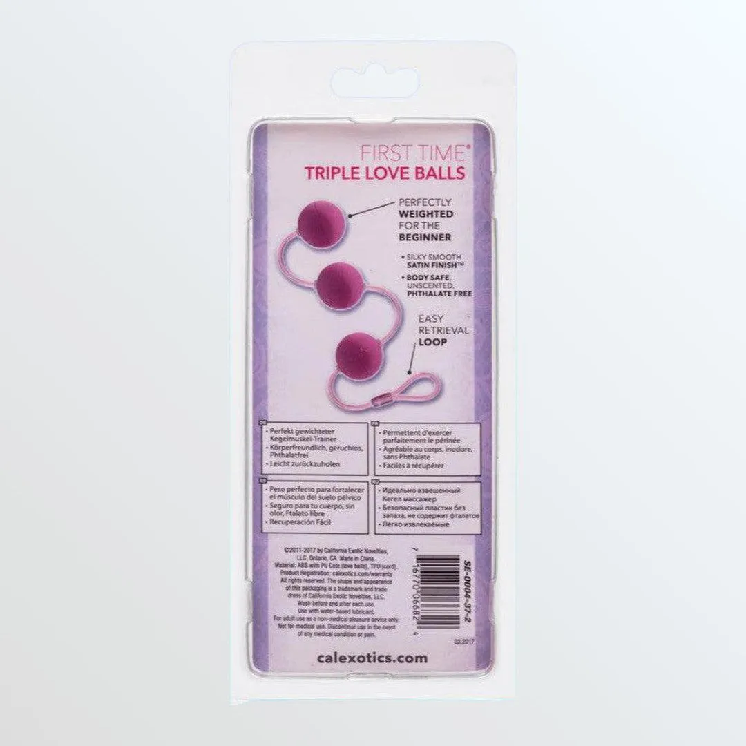 First Time Love Balls Triple Lovers - Pink