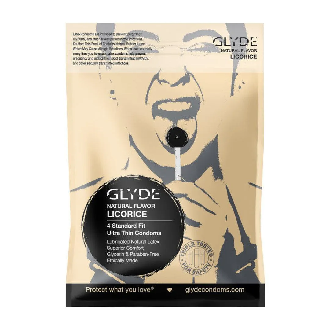 Glyde Ultra Licorice Flavored Condoms