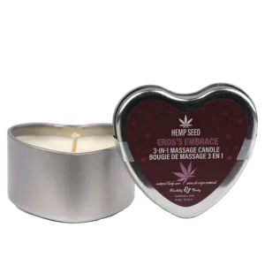 Hemp Seed 3 in 1 Massage Candle Ero's Embrace 4oz by Earthly Body