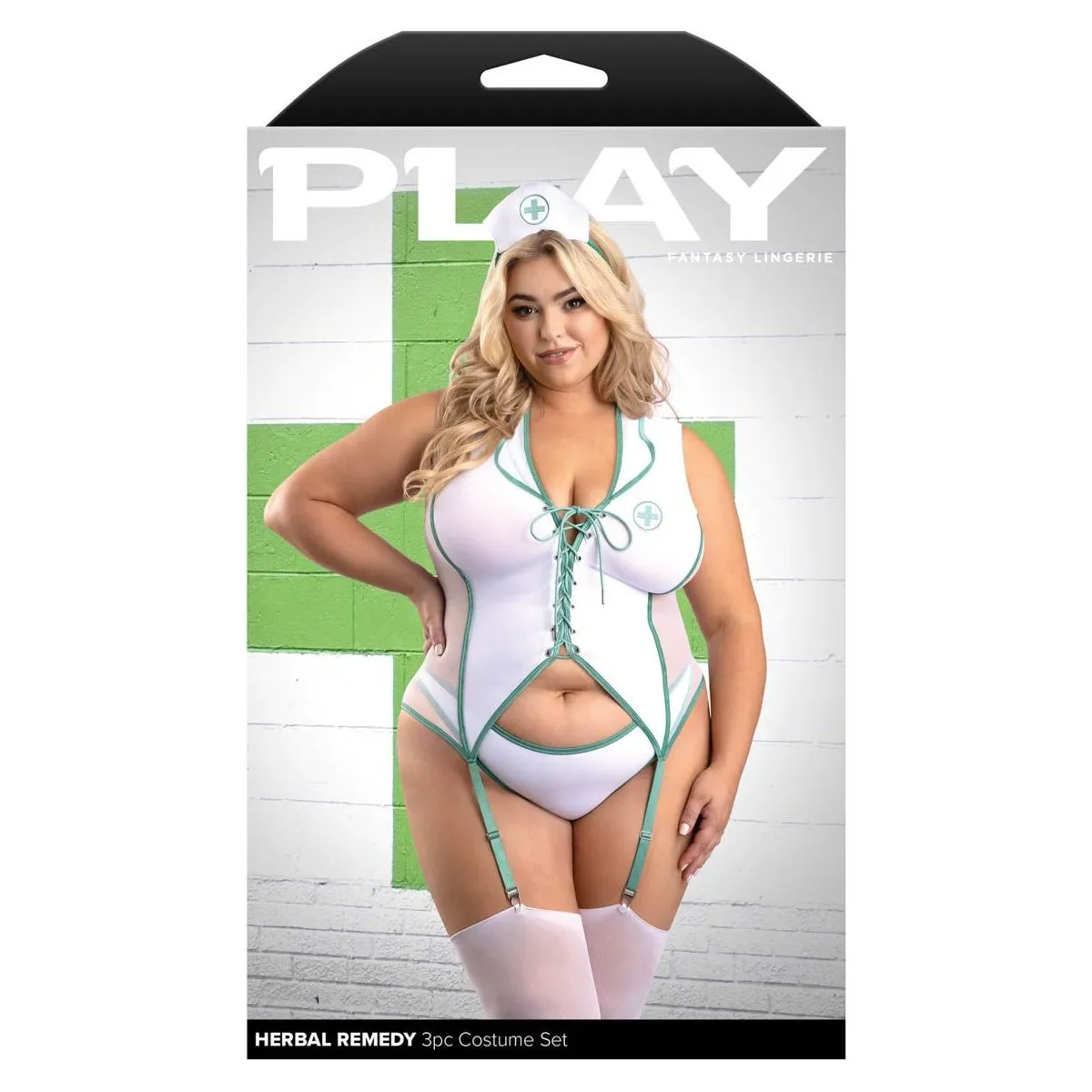 Herbal Remedy Nurse 3pc Role Play Costume by Fantasy Lingerie