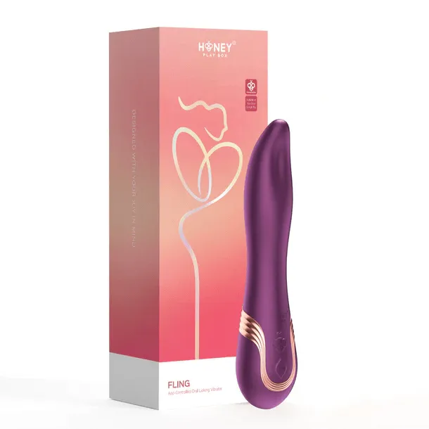Honey Play Box Fling App-Controlled Oral Licking Vibrator