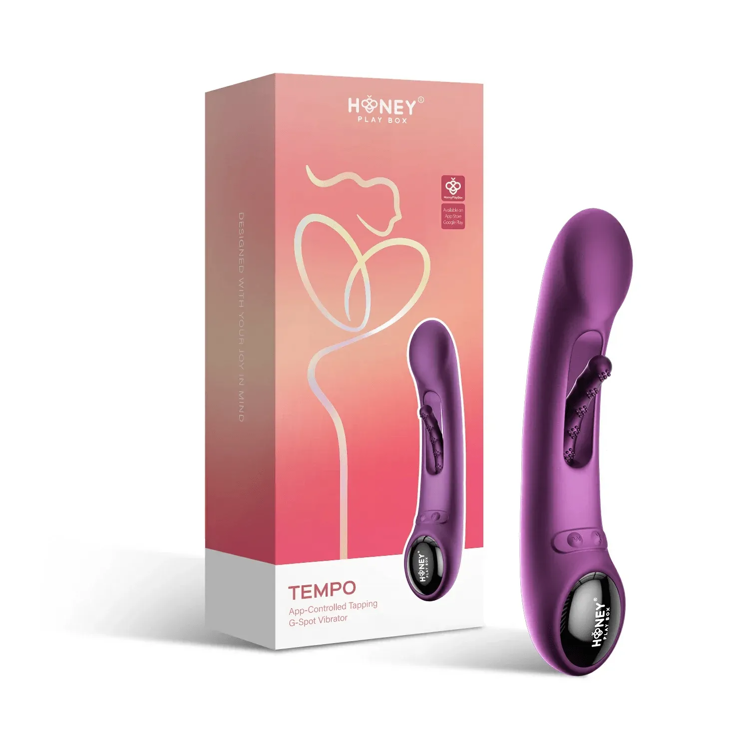 Honey Play Box Tempo App-Controlled Tapping G-spot Vibrator