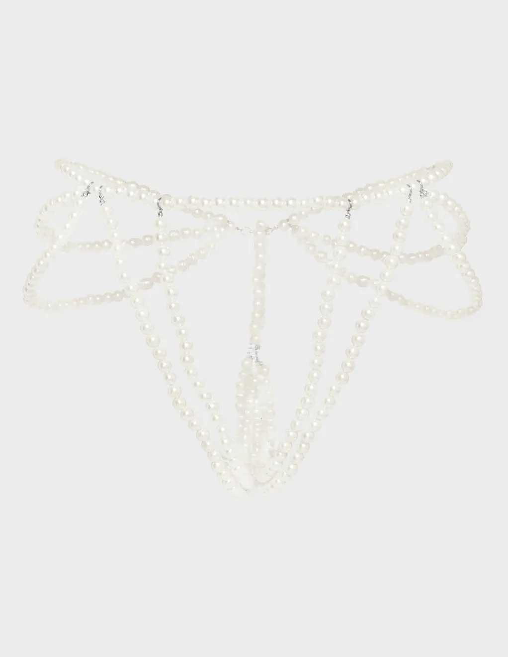 House Of Desire Pearl Strappy Panty Bodychain