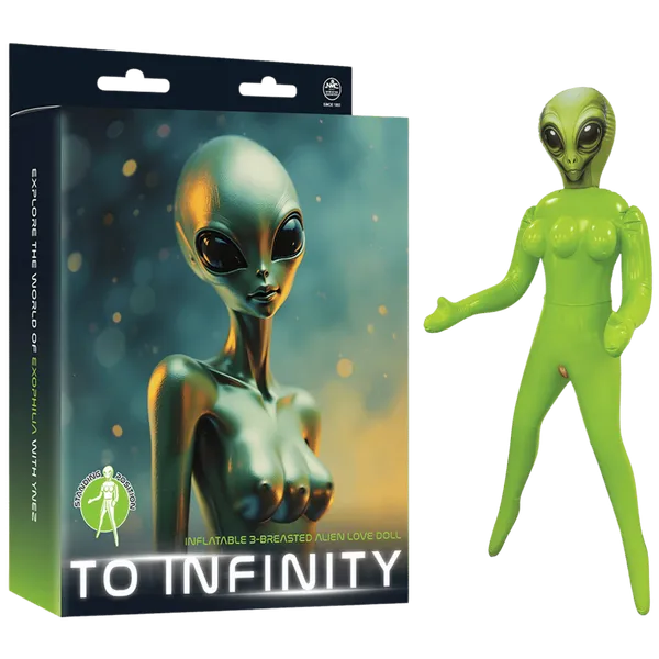 Inflatable 3-Breasted Alien Love Doll -