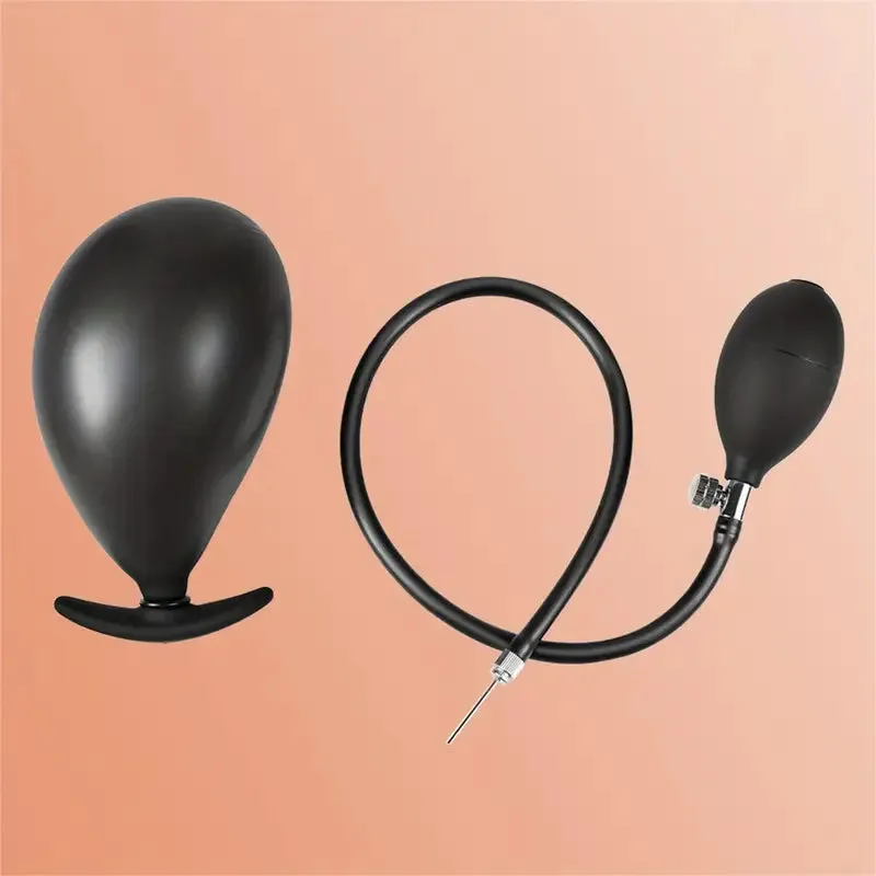 Inflatable Anal Toy Silicone Butt Plug Anal Ball Stretcher G Spot Stimulator