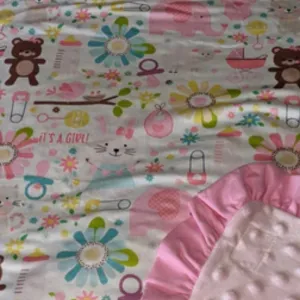 It's a Baby Girl Snuggle Blanket Small