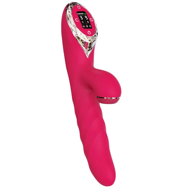 KISTOY A-King Max Thrusting & Sucking Rabbit Vibrating Dildo