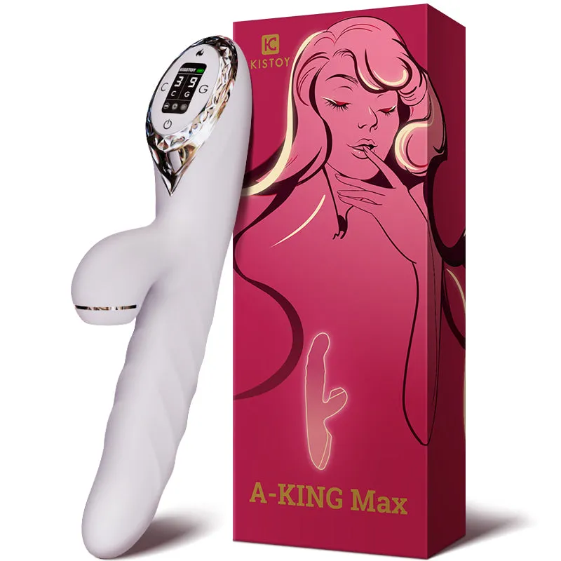 KISTOY A-King Max Thrusting & Sucking Rabbit Vibrating Dildo