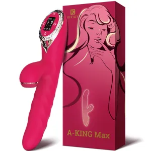 KISTOY A-King Max Thrusting & Sucking Rabbit Vibrating Dildo