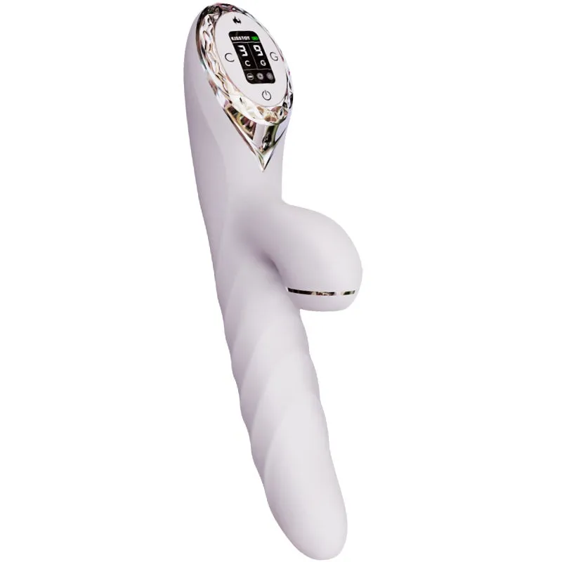KISTOY A-King Max Thrusting & Sucking Rabbit Vibrating Dildo