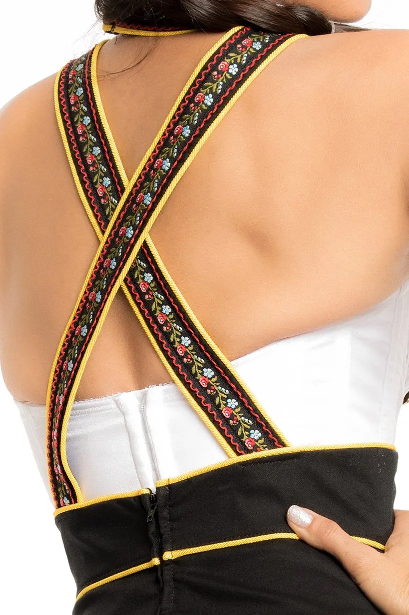 Lederhosen Skirt with Suspenders