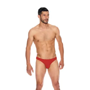 Men&#39;s Microfiber Open Back Underwear Red L/Xl