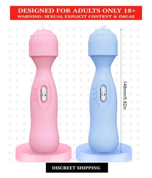 Mini Vibrator Wand Sex Toys in Pakistan Best 2 Speed Magic Massager For Lady Masturbation - PinkVibrator Wand Sex Toys