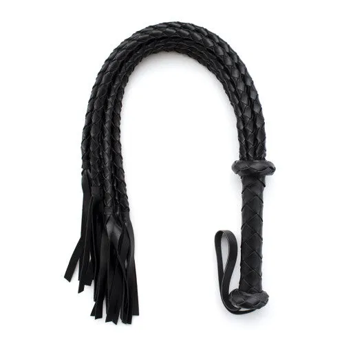 Naughty Toys Braided Flogger Black 75cm