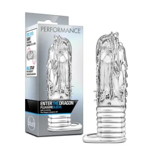 Performance Enter The Dragon Fantasy Pleasure Sleeve with Ball Strap Clear