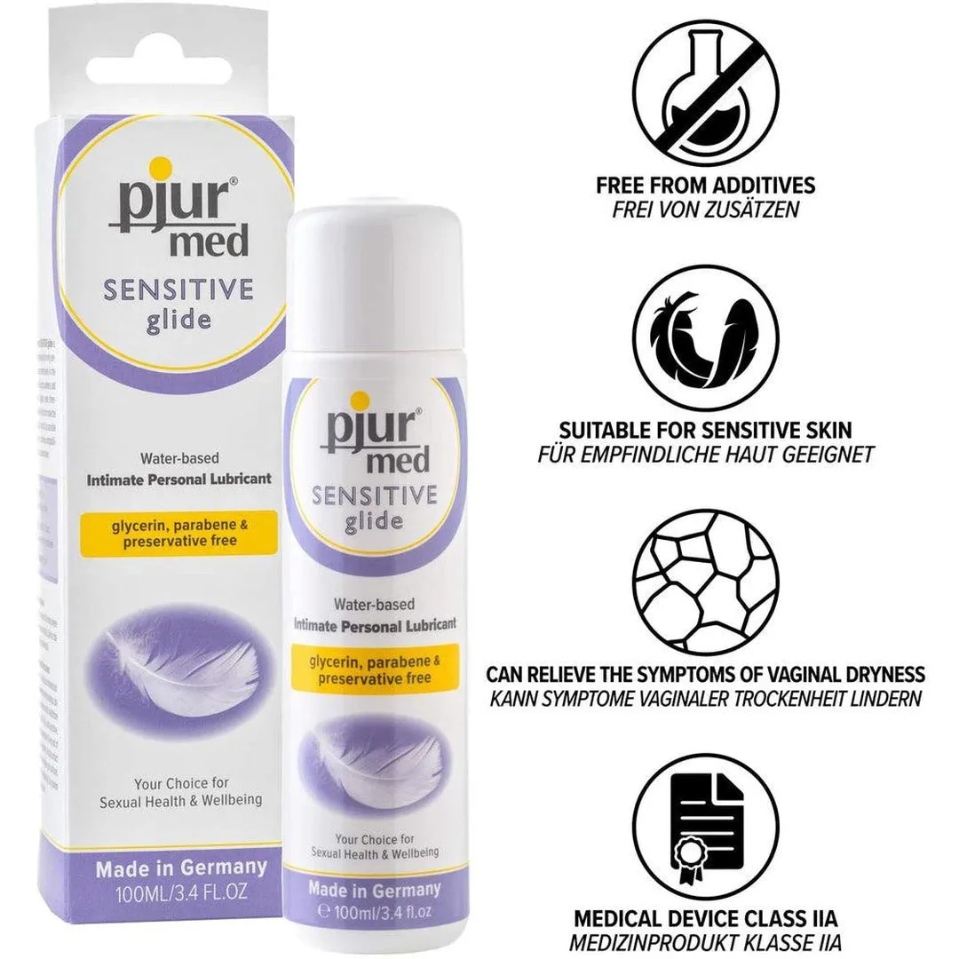 Pjur Med Sensitive Glide - Water-Based Lube 100ml (3.4oz)