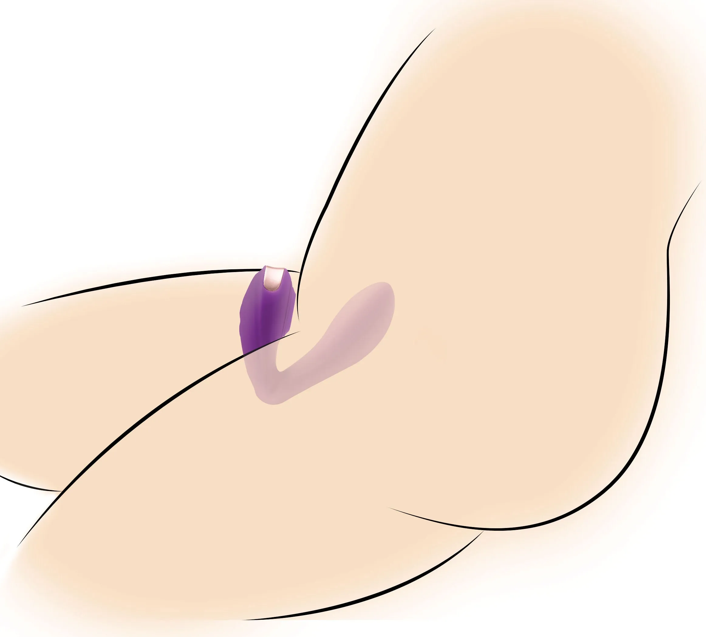 Pose Plus Pulsing Bendable Vibrator