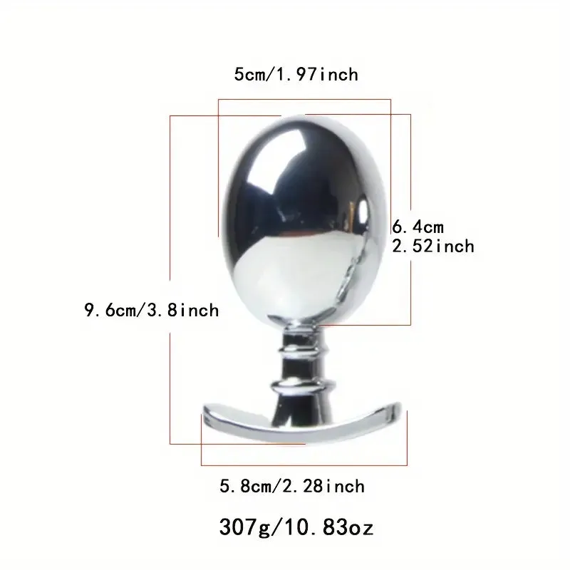 Premium Heavy Duty Metal Butt Plug Detachable G-Spot AV Massage Stick