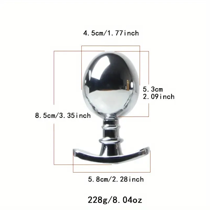 Premium Heavy Duty Metal Butt Plug Detachable G-Spot AV Massage Stick